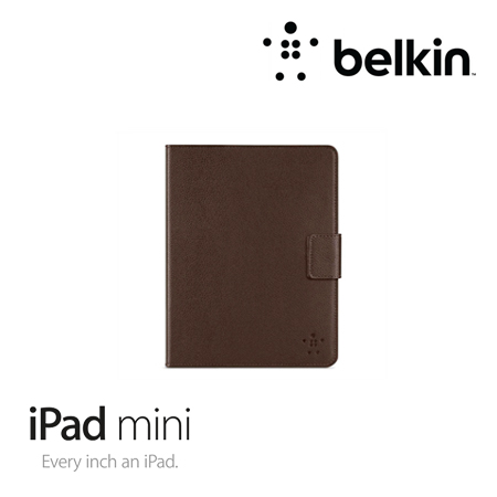 ESTUCHE BELKIN P/IPAD MINI LEATHER TAB COVER WITH STAND BROWN (PN F7N018TTC00)